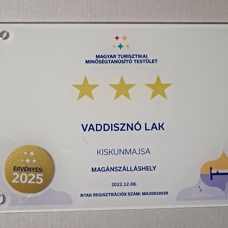 Villa Vaddinszó lak Kiskunmajsa Exterior foto
